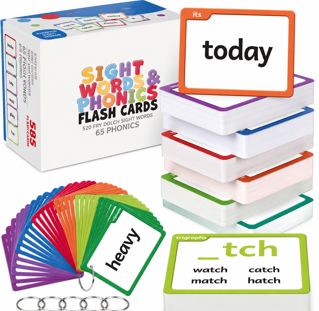 Sight Words & Phonics Flash Cards