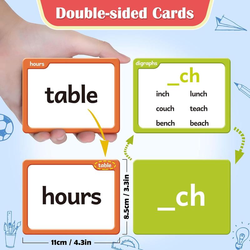 Sight Words & Phonics Flash Cards
